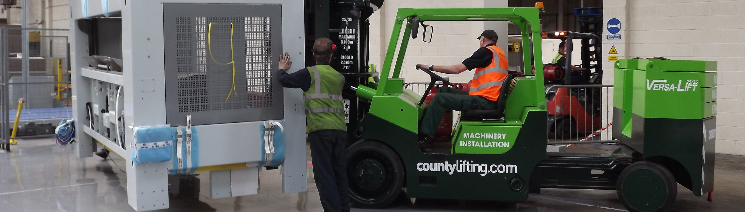 County Lifting branded machinery