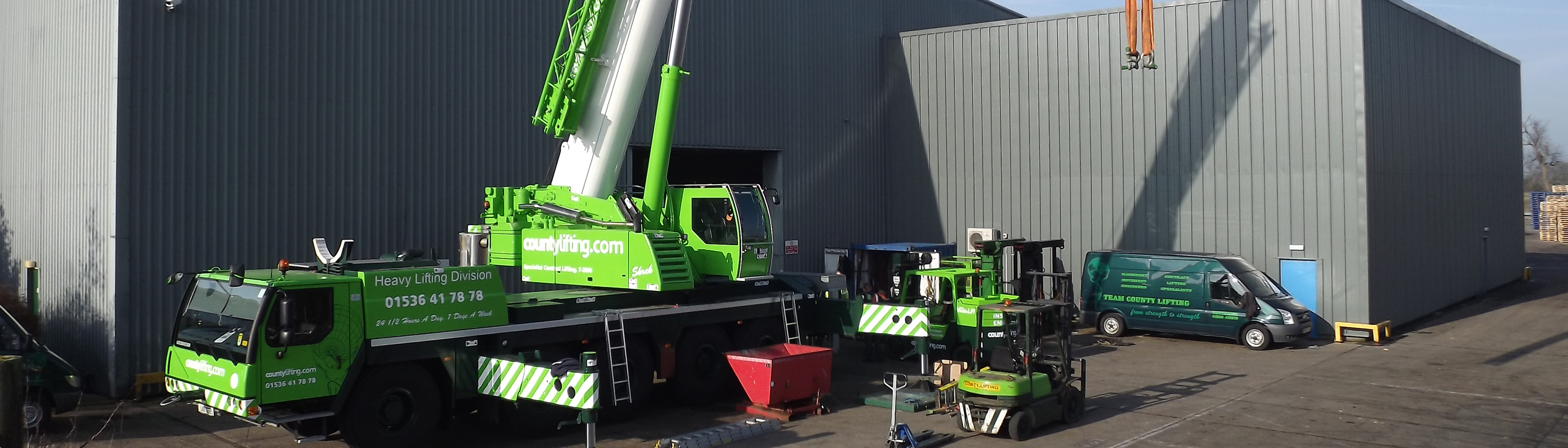 County Lifting branded machinery