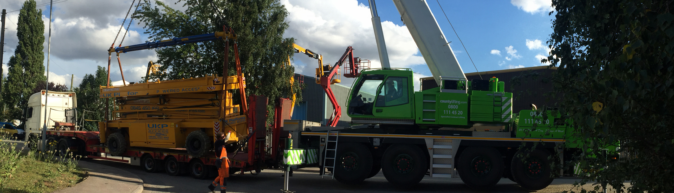 County Lifting branded machinery