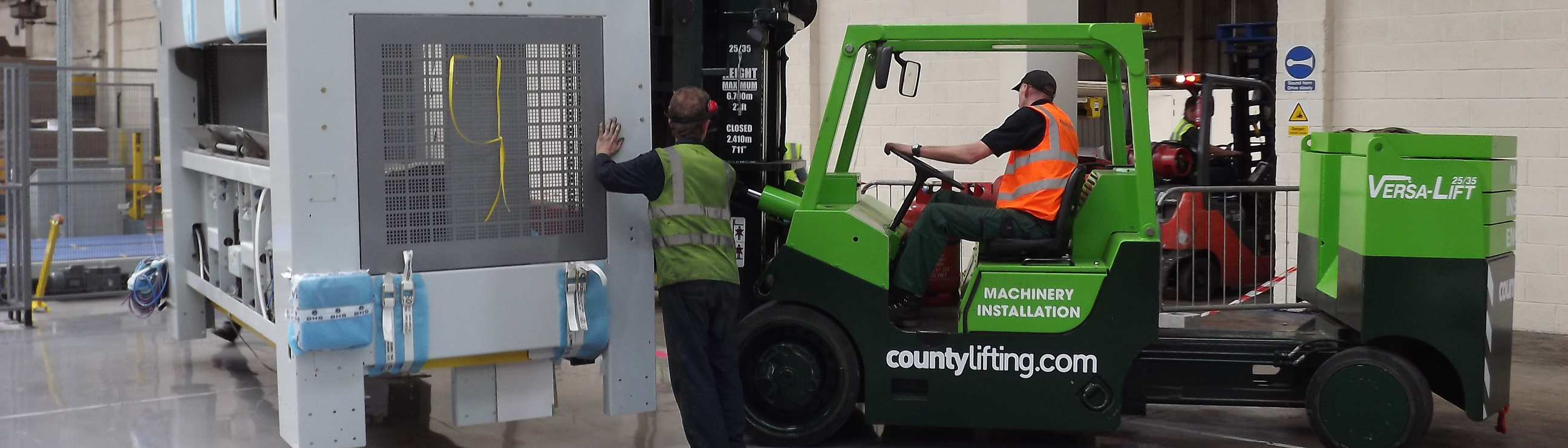 County Lifting branded machinery